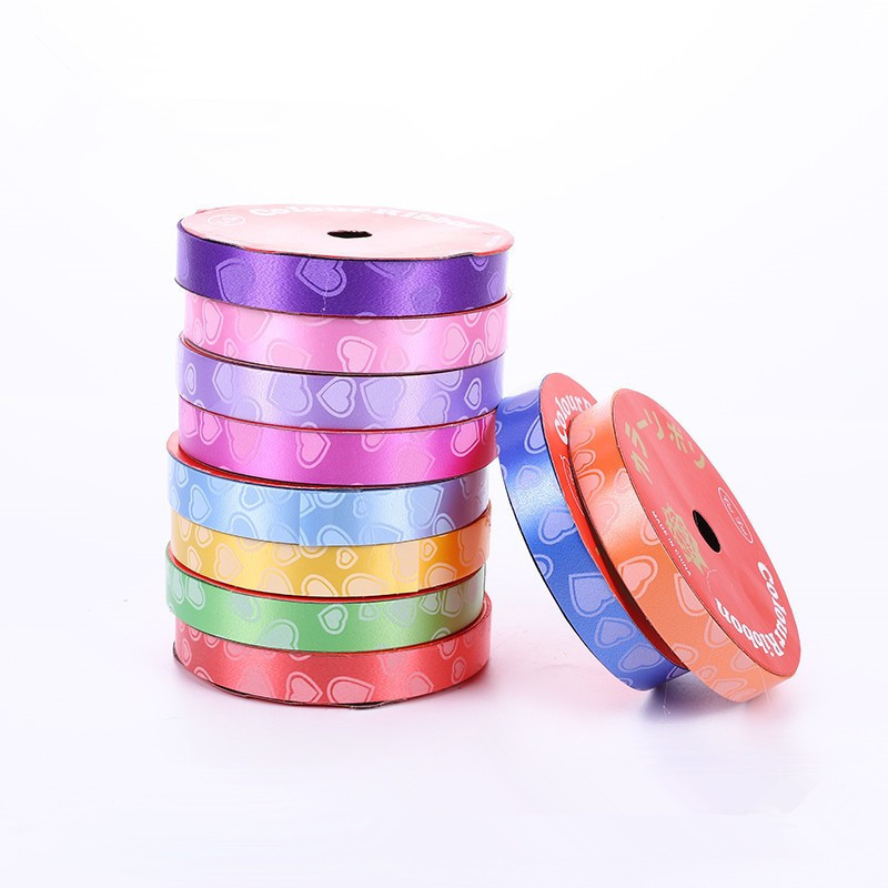 1,6 borde de oro impreso cinta partido suministros de la boda globo atado cuerda campanas de viento cinta embalaje cinta decoración de vacaciones