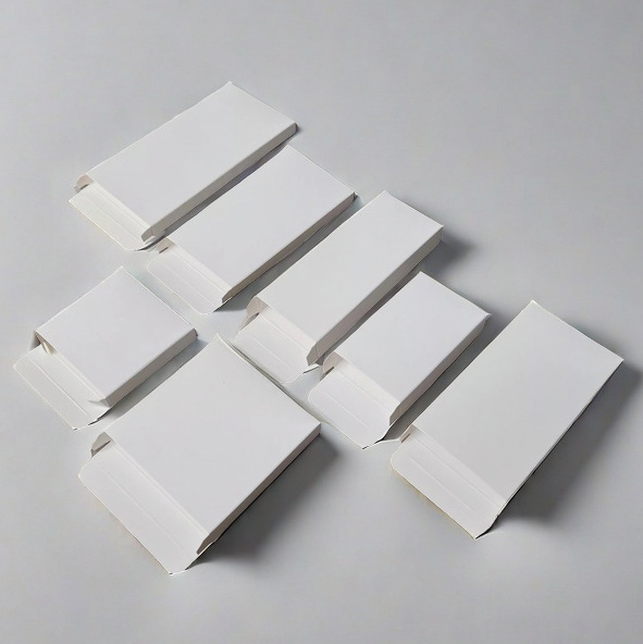 17-18cm factory in stock 350g small white box two cover double socket packaging box cosmetic box printing LOGO