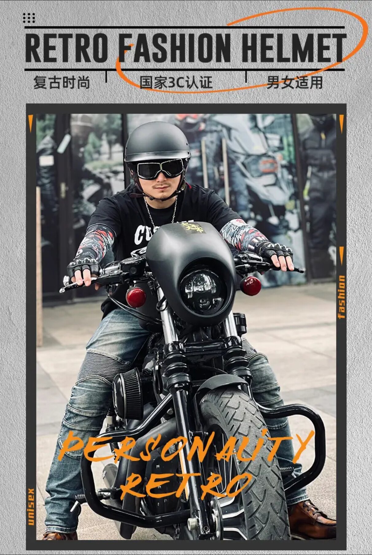 Hot-Selling Foreign Trade 3C Motorcycle Helmets, Summer Retro Cruiser Half Helmets, Electric Scooter Helmets, Wholesale
