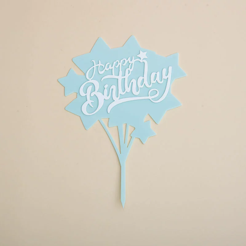 Выпеченный торт украшение Акрил birthday счастливый горящий инкрустированный бриллиант десертPlug-in вечеринка сцена макет