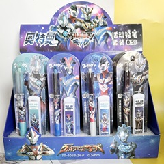 Pencil Set Hero Ultraman High-Quality Ins Cartoon Student Stationery 0.5mm Non-Sharpening Activity Pencil Core 