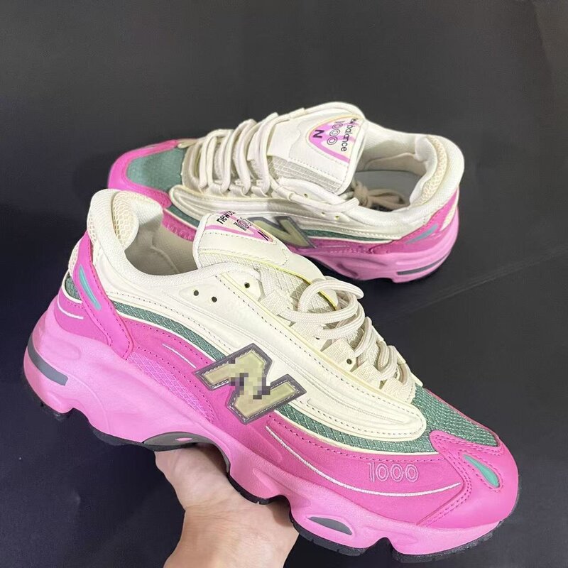 Putian Factory Foreign Trade Orders 2025 New Model Nb1000 Couple's Mesh Breathable Dad-Style Running Casual Sports Shoes