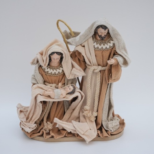 Regalos transfronterizos de la iglesia decoración tela conjunto de madera decoración de Navidad la Sagrada Familia pesebre decoración creativa de Navidad