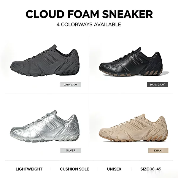 New Putian Ghost Sprint casual shoes, AD retro training shoes, three-stripe leather sports shoes for men and women