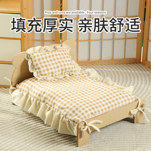 Pet Princess Bed Cute Lolita Style Cat Nest Small Dog Pet Bed Cute Kitten Sofa Bed Internet Popular