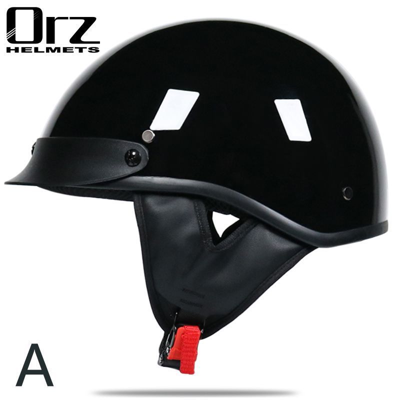 Casco, casco de verano, casco medio para motocicleta para hombre, scooter, bicicleta eléctrica, casco retro personalizado estilo príncipe, moda urbana, talla grande para motociclistas