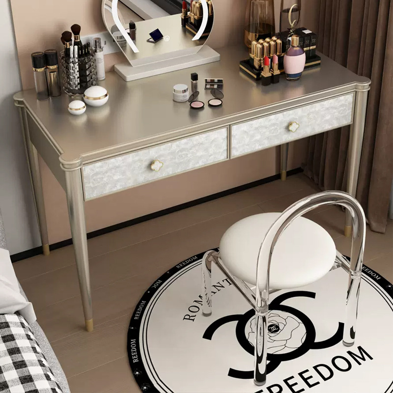 샴페인 골드 + 페인트 화장대 길이 120*너비 46*높이 78cm