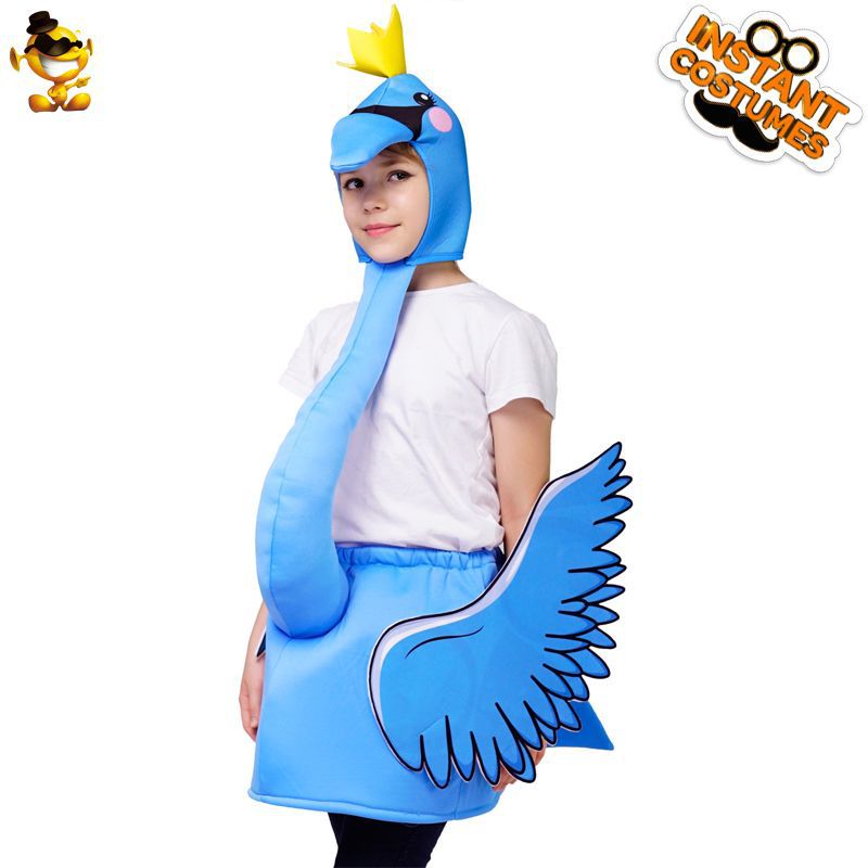 Los niños de Halloween Flamingo traje de la etapa Flamingo rol traje de rendimiento divertido traje de fiesta