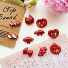 手工碱水面包 冰箱贴胸针夹子手机支架包包挂件diy装配饰