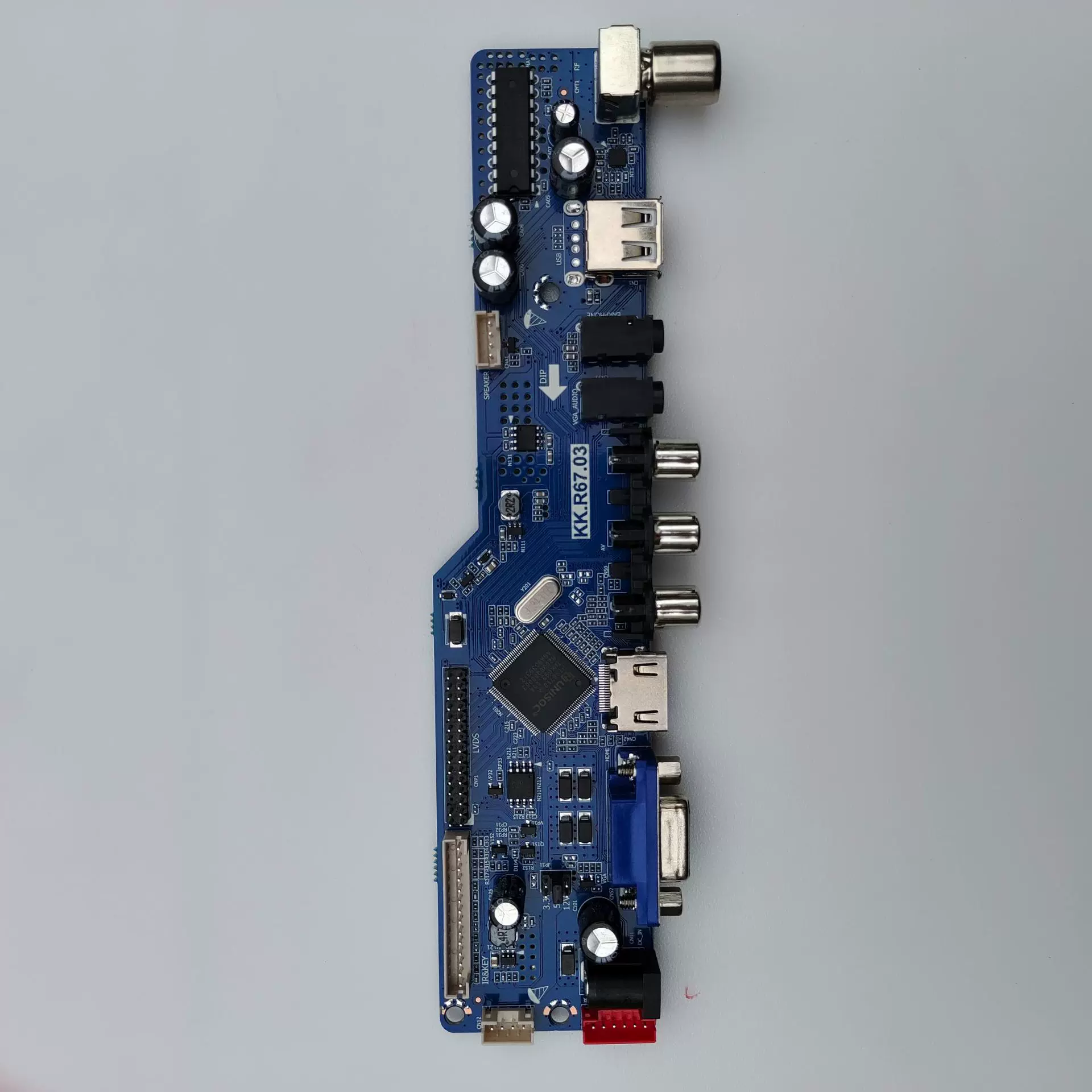 外贸专用 液晶电视主板KK.R67.03屏供电3.3V 5V 12V 遥控切换程序