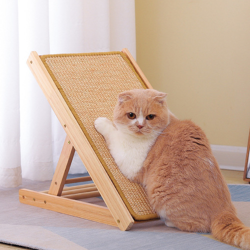 Factory direct selling sisal mat, non-shedding cat scratching board, vertical wall-mounted, claw-grinding, bite-resistant and playful all-in-one drop shipping