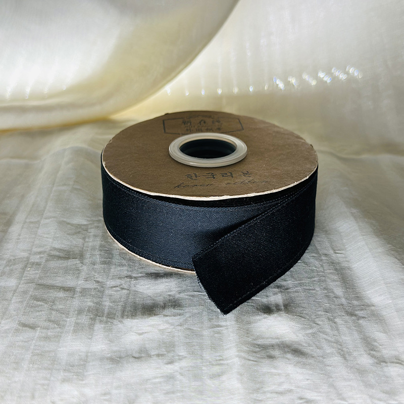 Nueva cinta de algodón de poliéster coreano, cinta de flores, lazo, accesorios de bricolaje hechos a mano, embalaje de regalo, cinta, rollo de 4cm mezclado