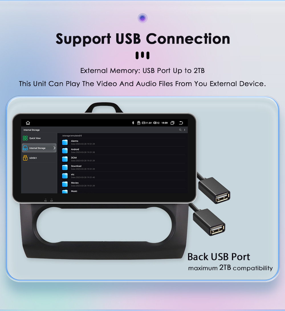 Suitable for 04-11 Ford Focus Android Large Screen Car Navigator with Wireless Carplay