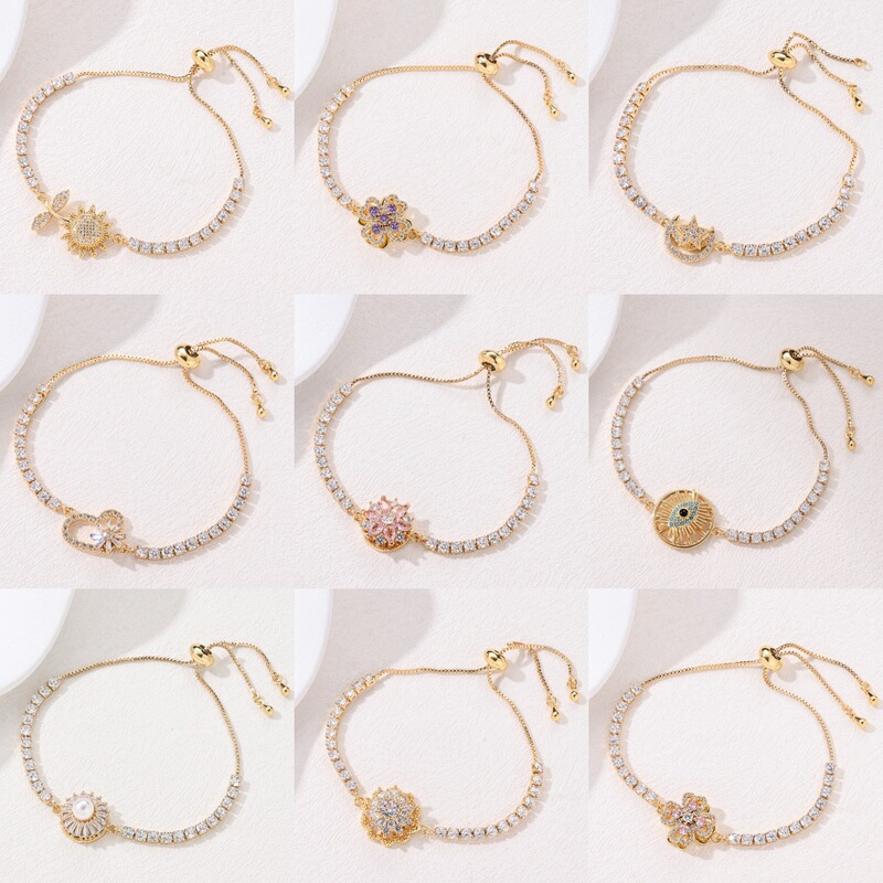 Rotatable Bracelet for Women, Amazon's Popular Anti-Anxiety Copper Gold-Plated Non-Fading Titanium Steel Jewelry Double Hanging Accessories