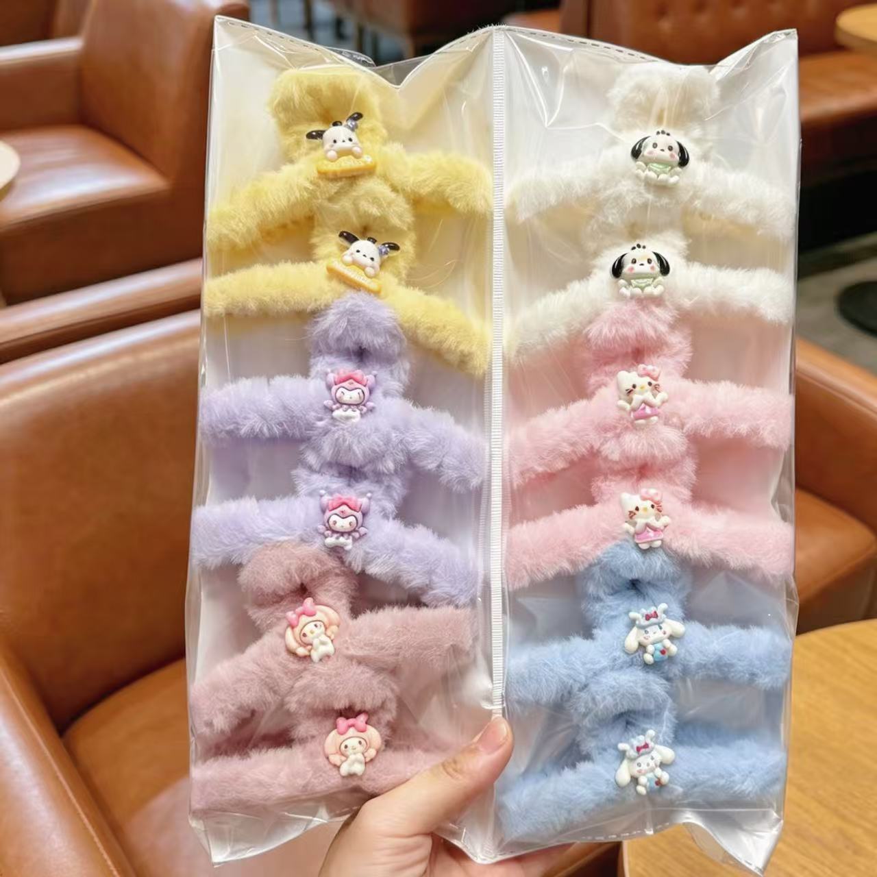 Amazon transfronteriza pintura de goma de gran tamaño clip de pelo espalda Cabeza de tiburón clip de pelo volumen multi horquilla dos yuanes accesorios para el cabello al por mayor