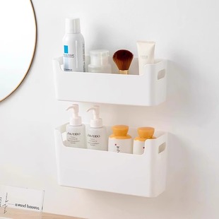 Punch-free Kitchen Cabinet Door Storage Box Bathroom Toilet Refrigerator Rack Cabinet Film Hanger