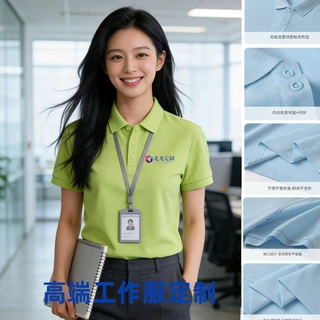 POLO衫定制工作服翻领短袖文化团体广告衫定做夏季男士t恤印字DIY