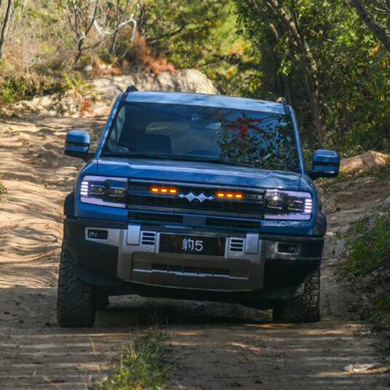 Ecuación aplicable leopardo 5 luz neta media pequeña luz amarilla luz de circulación diurna parachoques delantero luz decorativa ecuación leopardo 5 piezas de modificación