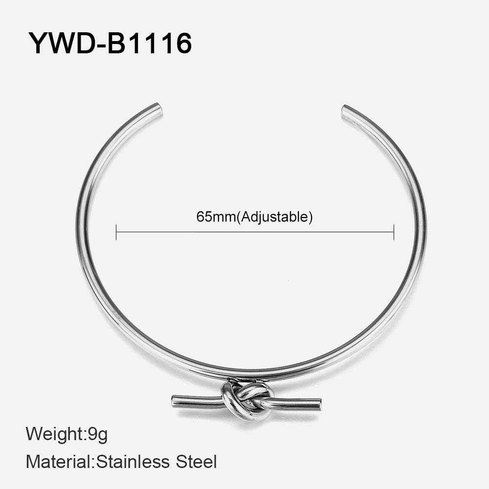 강철 매듭 팔찌