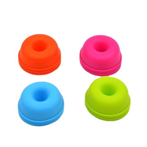 Cross-border new silicone round donut muffin cup set wholesale mini cake mold children's baking tray