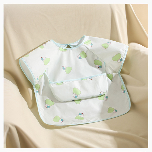 Autumn and winter baby eating smock, children's waterproof and anti-dirty apron, kindergarten complementary food sleeveless bib, baby wearing reverse clothing