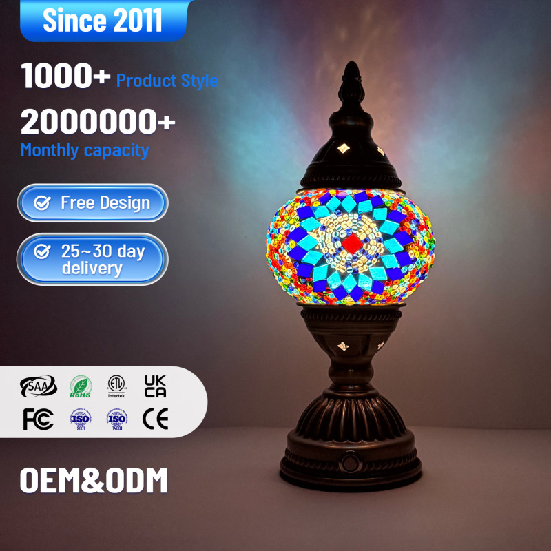 Turkish Mosaic Table Lamp Vintage Metal Base Colorful Glass Lampshade Bedroom Bedside Decorative Rechargeable Night Light Turkish Mosaic Table Lamp Vintage Metal Base Colorful Glass Lampshade Bedroom Bedside Decorative Rechargeable Night Light