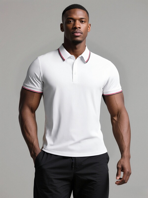 Cross-Border Popular Short-Sleeved Polo Shirts in Asian and European Sizes (Bulk, No Packaging Bags) White, Black, Burgundy, Purple Cross-Border Popular Short-Sleeved Polo Shirts in Asian and European Sizes (Bulk, No Packaging Bags) White, Black, Burgundy, Purple