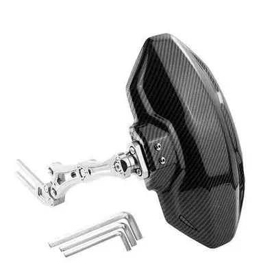 Electric vehicle fender – Fiber Fender Rear Universal - first-generation-mudguard-universal-bracket-silver