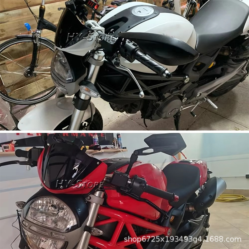 Suitable for Ducati 696/796/79/m1000 Front Windshield Windshield High Quality Textured Windshield