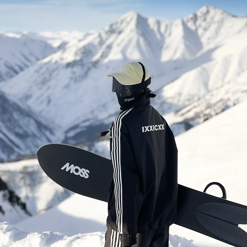 Ski ski suit, set, waterproof windproof jacket for beloved, plus size