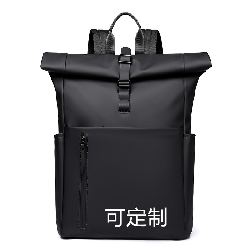 New Men's Roll-Top Backpack, Casual Business Large-Capacity Travel Backpack, Commuter Computer Bag, College Student Bag New Men's Roll-Top Backpack, Casual Business Large-Capacity Travel Backpack, Commuter Computer Bag, College Student Bag