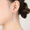 Agile earrings, Korean style, 925 sample silver