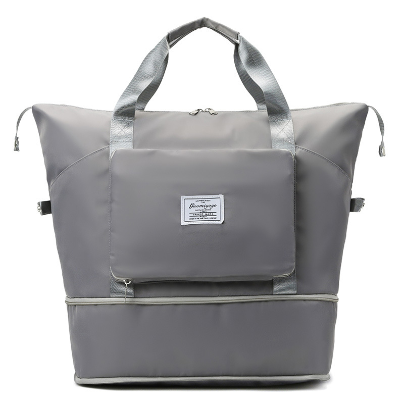 Bolsa de viaje plegable portátil de corta distancia para mujer bolsa de almacenamiento de espera de viaje de gran capacidad bolsa de equipaje de entrega de una pieza Bolsa de fitness