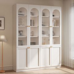 w!Solid wood bookcase bookshelf storage cabinet multi-layer finishing cabinet wall cabinet storage cabinet modern minimalist study storage