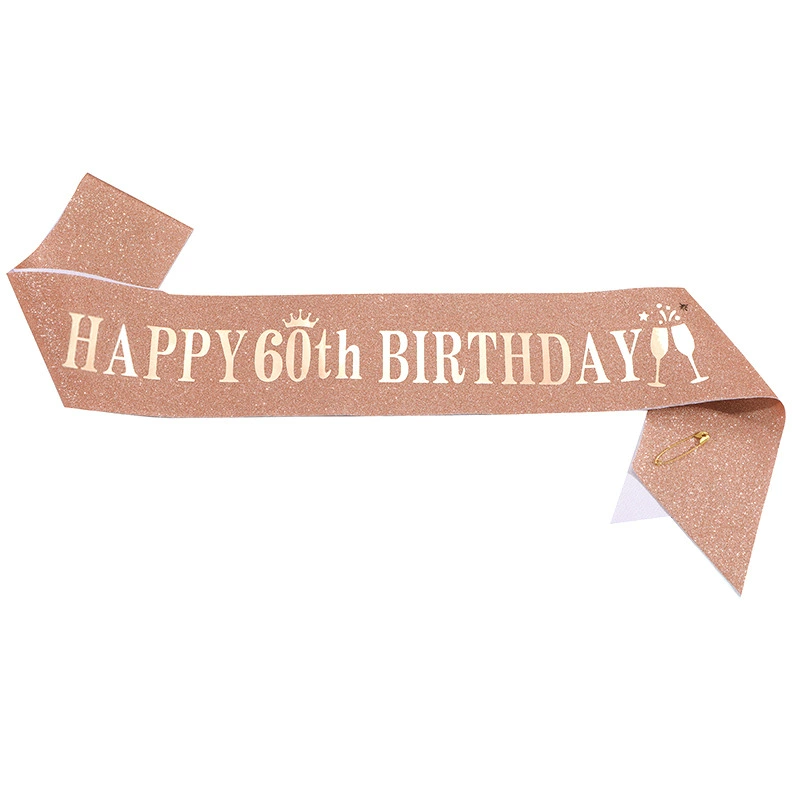 Пошитая на границе мода Happy Birthday ремень через плечо с золотым зеленым луком золотой пояс для вечеринки