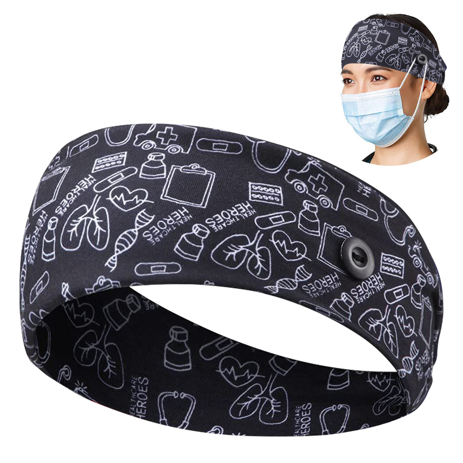 Cinta para el cabello Nuevo producto transfronterizo Cinta para la cabeza Cinta para el cabello elástica Tocado de moda Tocado de yoga de secado rápido