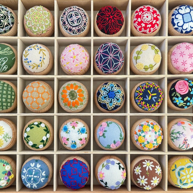 Paquete de material de bricolaje de bordado, bordado de espinas, práctica para principiantes, bolso de mano, juego de regalo, flor de bordado Lu, caja de inserción de aguja de autobordado tridimensional