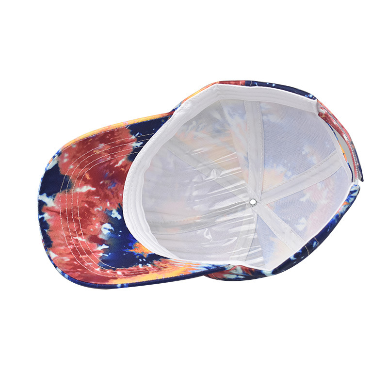 Transfronterizo nuevo gradiente color gorra de béisbol personalizada impresión estilo chino tradicional pintura china gorra de béisbol al aire libre al por mayor