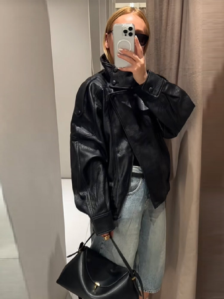 spring summer trend demi-season black jacket