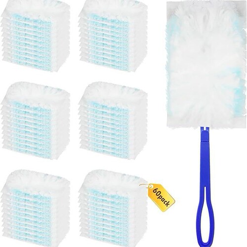 Household disposable feather duster, replaceable desktop cleaning, dust sweeping, retractable electrostatic dust removing duster