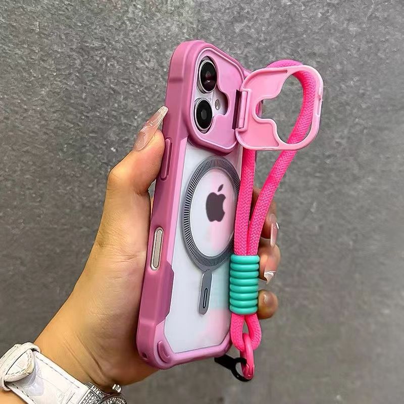 Escudo de oráculo multifuncional soporte de succión magnética para iPhone17 caso de teléfono celular a prueba de caídas manzana 15 14 juegos transfronterizos