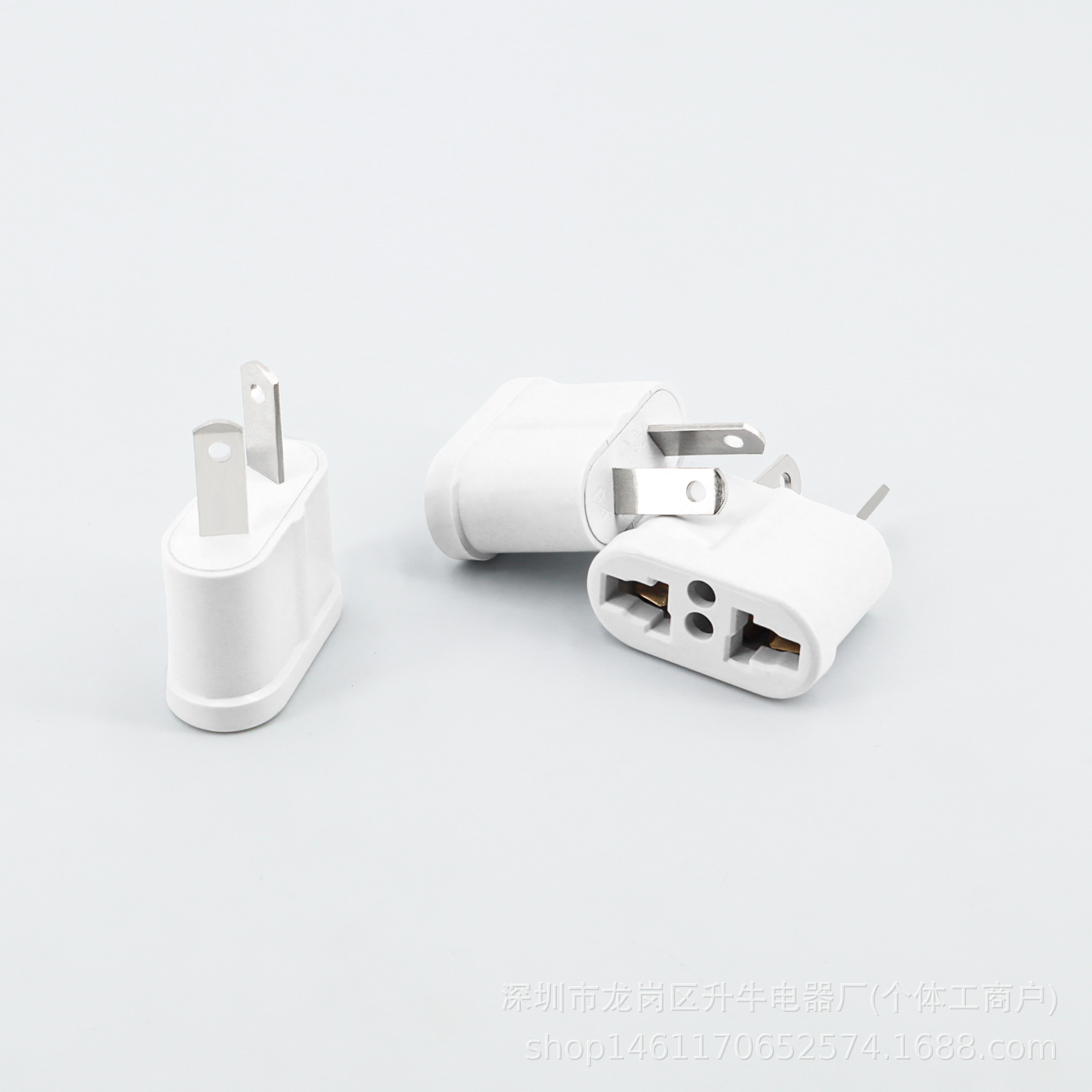 Fuente transfronteriza cobre blanco 4.0 / 4.8mm enchufe de conversión estándar europeo enchufe de conversión estándar americano enchufe de conversión estándar australiano