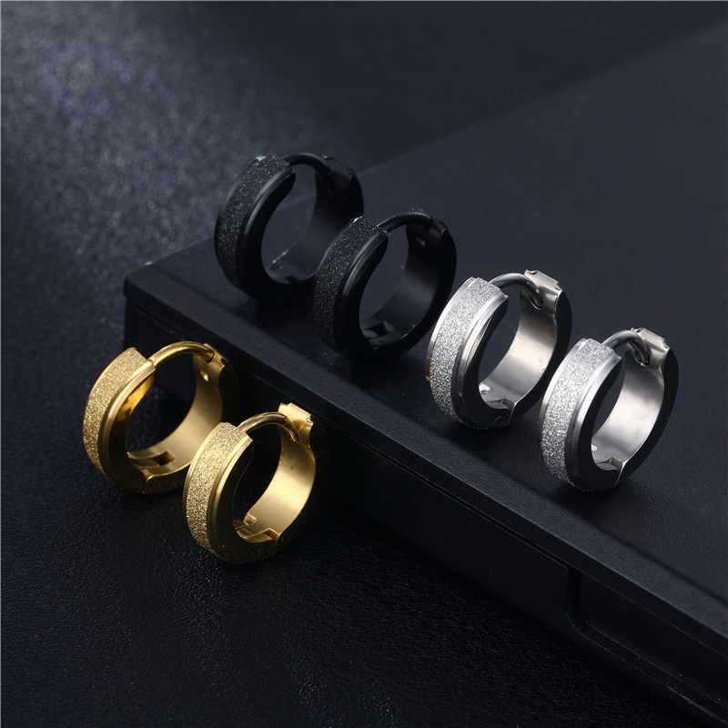 Trend suede accessory stainless steel hip-hop style for students