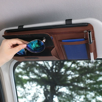 Multifunctional Car Glasses Case Card Car Glasses Clip/Bill Clip