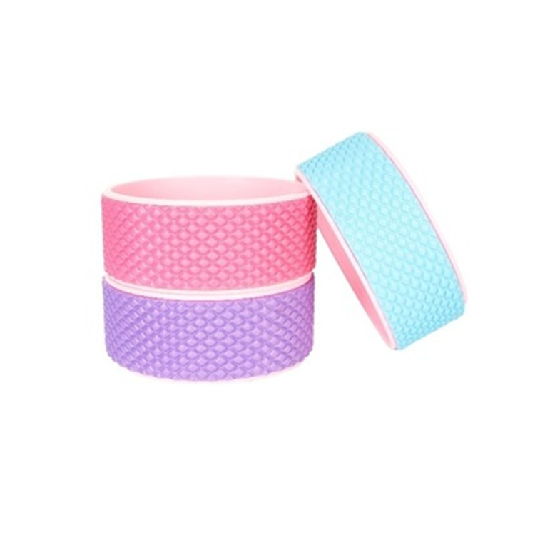 21 nueva actualización rueda de yoga 3d punto flotante rodillo de masaje pilates abierta rueda curva rueda yoga Damo rueda