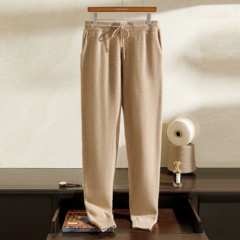 Осенние и зимние новые тяжелые толстые слои воздуха козьи бархатные брюки мужские эластичные деловые повседневные прямые брюки