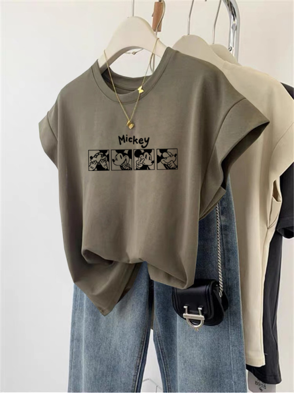 2025 新デザインニッチノースリーブコットンベスト Tシャツレディースファッショナブルで多用途なスリムショルダートップ夏|undefined