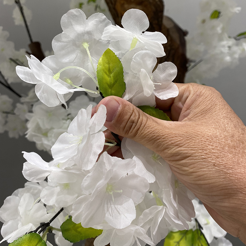 Simulación de árboles de cerezo fabricantes de árboles simulados directamente hoteles residencial decoración del hogar árbol de deseo blanco árbol de decoración paisajística