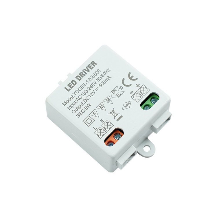12V6W 500mA LED Driver/DC Adapter Transformer Input 100-240V Constant Voltage Power Supply