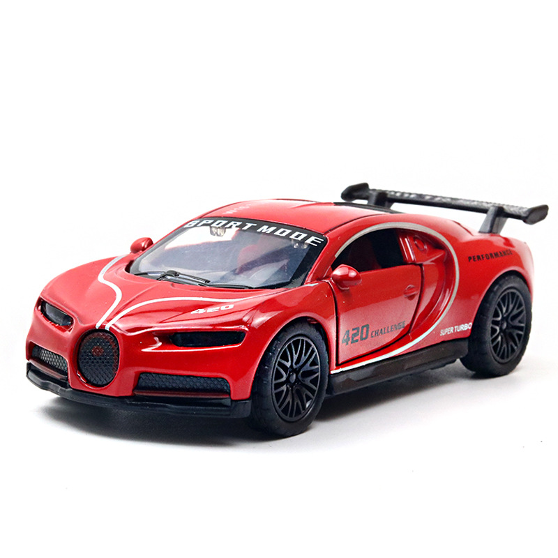 Return fuerza a granel aleación modelo de coche puerta abierta coche de juguete para niños niño decoración de pastel al por mayor